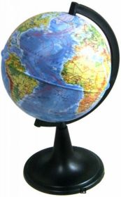 Глобус Земли физический (диаметр 120) (арт. ГЗ-210ф)