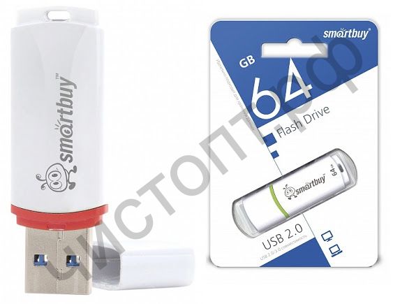 флэш-карта Smartbuy 64GB Crown White