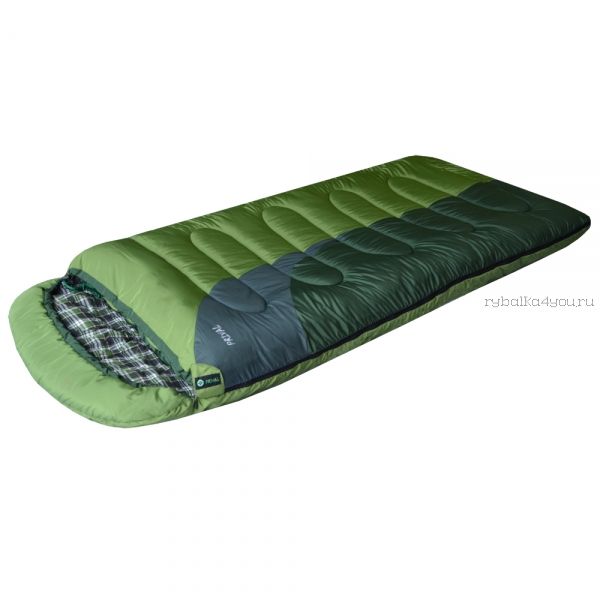 Спальный мешок Prival Берлога Правый  /одеяло с капюшоном, размер 220х95, t -15 +5С