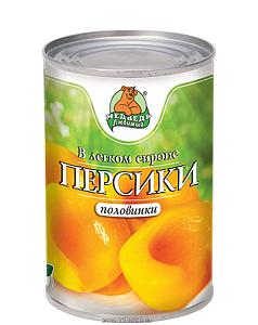 Компот Медведь любимый Персик ж/б 850мл.