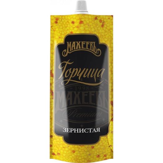 Горчица Махеевъ зернистая дой-пак 140г