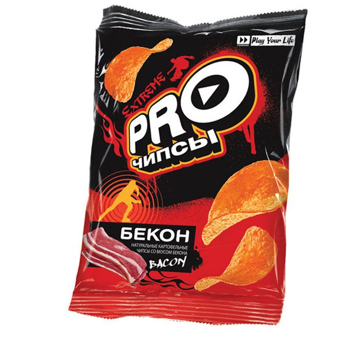 Чипсы PRO-чипсы со вкусом Бекона 150г