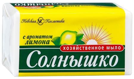 Мыло Солнышко 140г хоз. лимон Невская косметика а16385