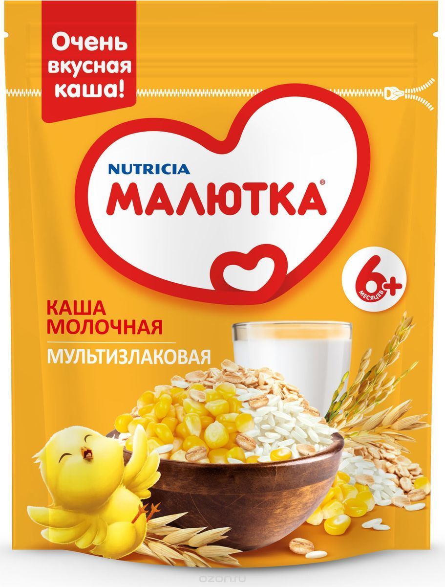 Молочная каша малютка кукурузная сухая 220г