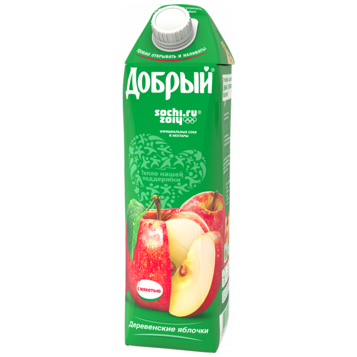 Нектар Добрый 1л Деревенское яблоко