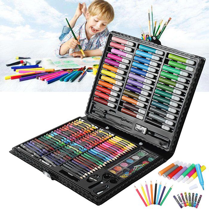 Набор для рисования в чемодане Art Set 150 предметов (цвет черный)