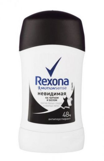 Антиперспирант-карандаш Rexona Невидимая на черном и белом женский, 40мл