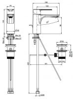 Fima - carlo frattini Mast смеситель для раковины F3131 схема 1