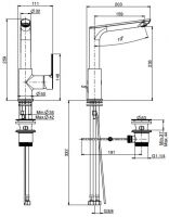 Fima - carlo frattini Mast смеситель для раковины F3151F схема 1