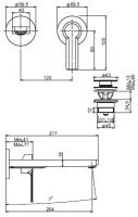 Fima - carlo frattini Mast смеситель для раковины F3141LX8 схема 1