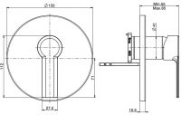 Fima - carlo frattini Mast смеситель для ванны/душа F3139X1 схема 2