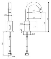 Сенсорный кран Fima - carlo frattini Collettivita F4931 хром схема 1