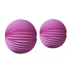 Набор из 2 бумажных шаров фиолетовый