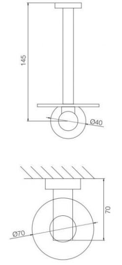 Fima - carlo frattini Rotola держатель для туалетной бумаги F6005/2 схема 1
