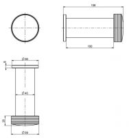 Fima - carlo frattini Texture collection держатель для туалетной бумаги F6105/1 схема 1
