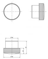 Fima - carlo frattini Texture collection крючок для ванны F6104/1 схема 1