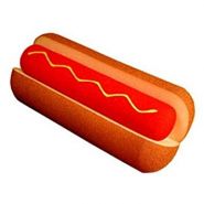 Гигантский поролоновый  ХотДог (длина 27,5 см) - Foam Hot Dog by Goshman