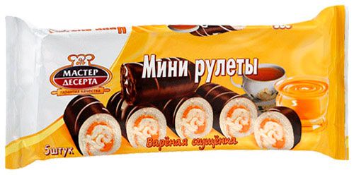 Мини-рулеты Мастер Десерта с кремом вареная сгущенка 175г