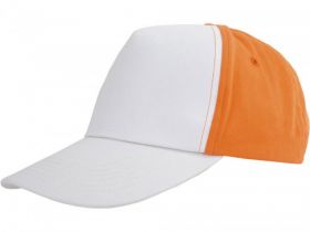 Бейсболка "Arizona" 5-ти панельная, белый-оранжевый (арт. 11104601)