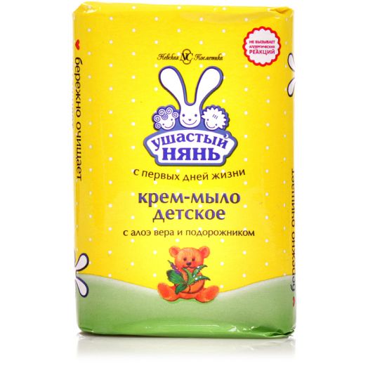 Крем-мыло Ушастый нянь 90г алоэ-вера/подорожник