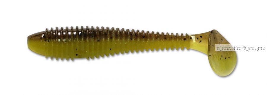 Приманка силиконовая Keitech Swing Impact Fat 3,8" 97 мм / упаковка 6 шт/ цвет:  PAL 10 Bumble Bee
