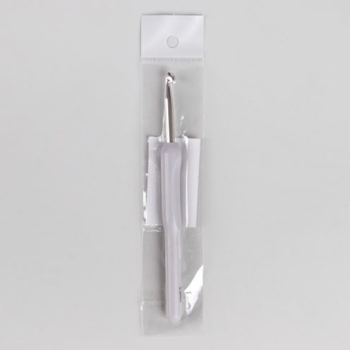Крючок для вязания, d = 5 мм, 14 см, цвет серый