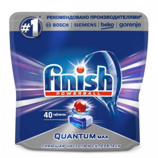Таблетки для посудомоечных машин Finish Quantum Max (40 шт.)
