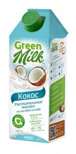 Green milk Süd bitki mənşəli "Kokos" 750 ml