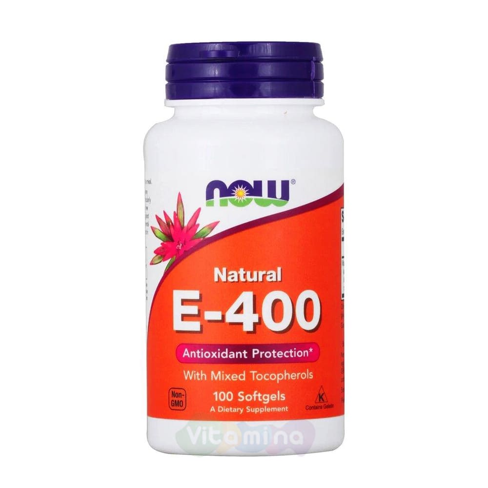 Витамин Е 400 100 капс - купить в интернет-магазине Vitamina, цена, отзывы
