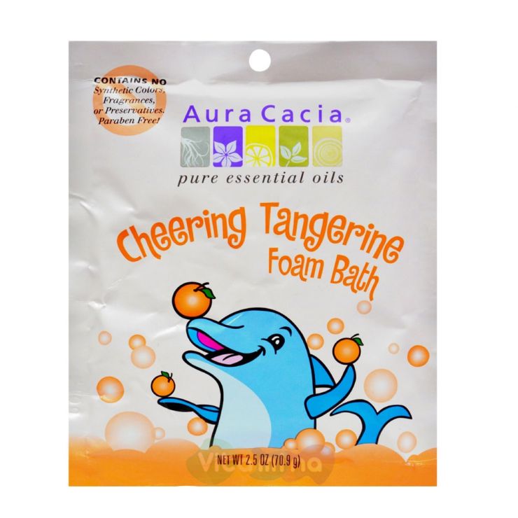 Aura Cacia Пена для ванны с ароматом Мандарина Cheering Tangerine
