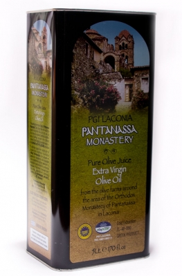 Оливковое масло монастырское Laconia Pantanassa Monastery - 5 л экстра вирджин