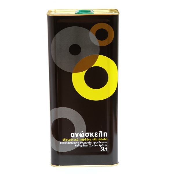 Оливковое масло ANOSKELI - 5 л экстра вирджин PDO