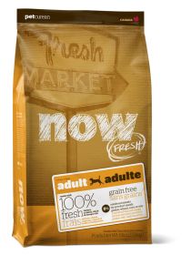 NOW Natural holistic Беззерновой для взрослых собак с индейкой, уткой и овощами Fresh Adult Recipe Grain Free, 11,3 кг