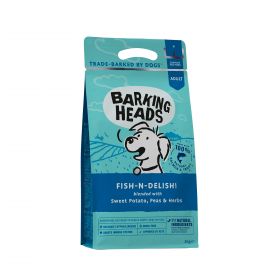Barking Heads беззерновой корм для собак с лососем, форелью и бататом "Рыбка-вкусняшка"  18 кг