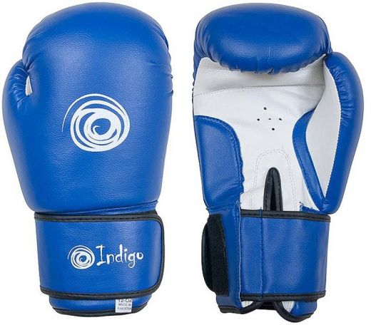 Перчатки боксерские INDIGO PS-799 синие
