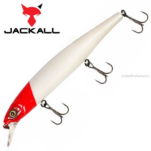 Воблер Jackall Mag Squad 128SP 128 мм / 21 гр / Заглубление: 1 - 1,5 м / цвет: pearl red head