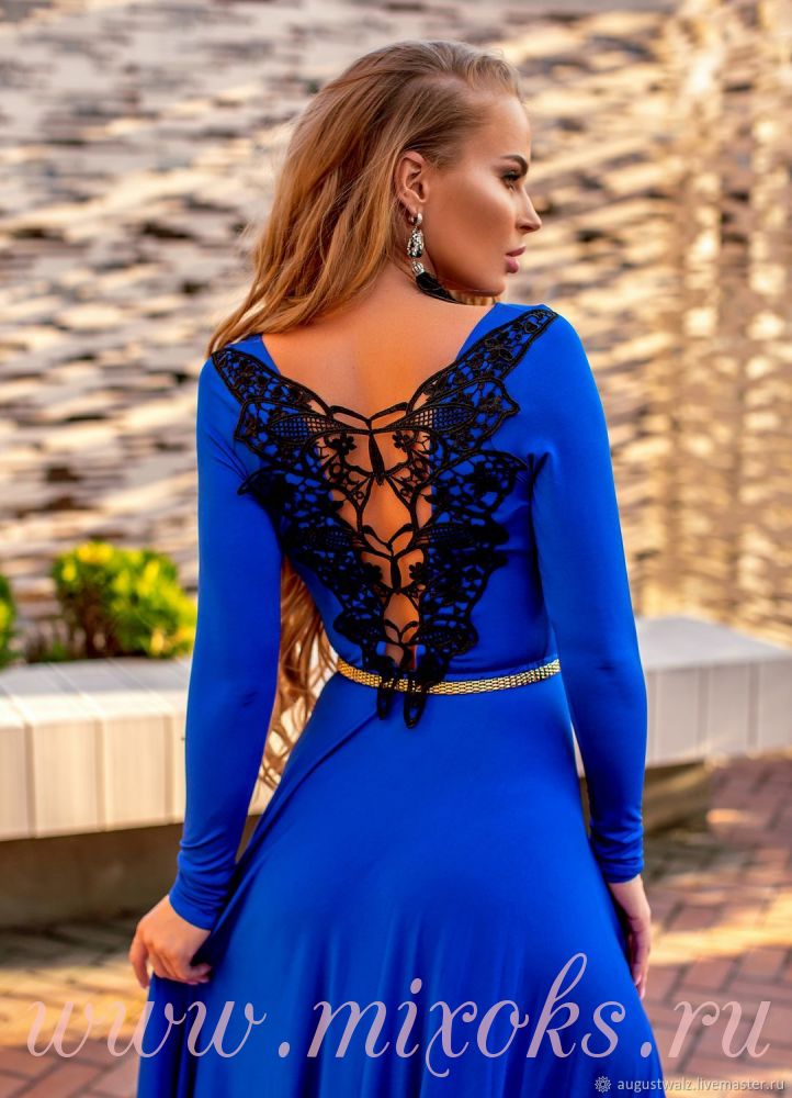 Синее вечернее платье – купить в интернет-магазине Бурлеск