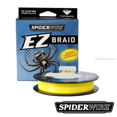 Леска плетеная Spiderwire EZ Braid 100 м  / цвет: Yellow