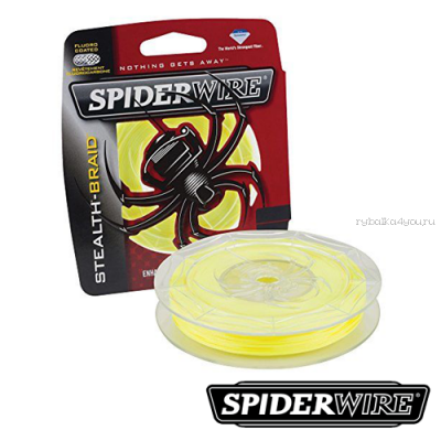 Леска плетеная Spiderwire Stealth Braid 137 м  / цвет: yellow