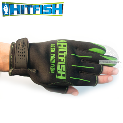 Перчатки рыболовные Hitfish Glove 04 #L (зеленый)