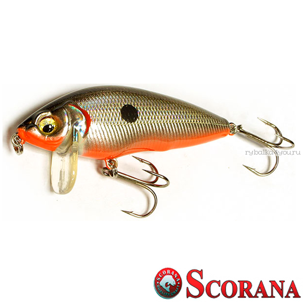 Купить Воблер Scorana Slender Minnow 65F 65 мм / 7,5 гр / Заглубление: 0 -  0,5 м / цвет: GT цена 237.9 рублей в рыболовном интернет каталоге в Москве  с доставкой на дом