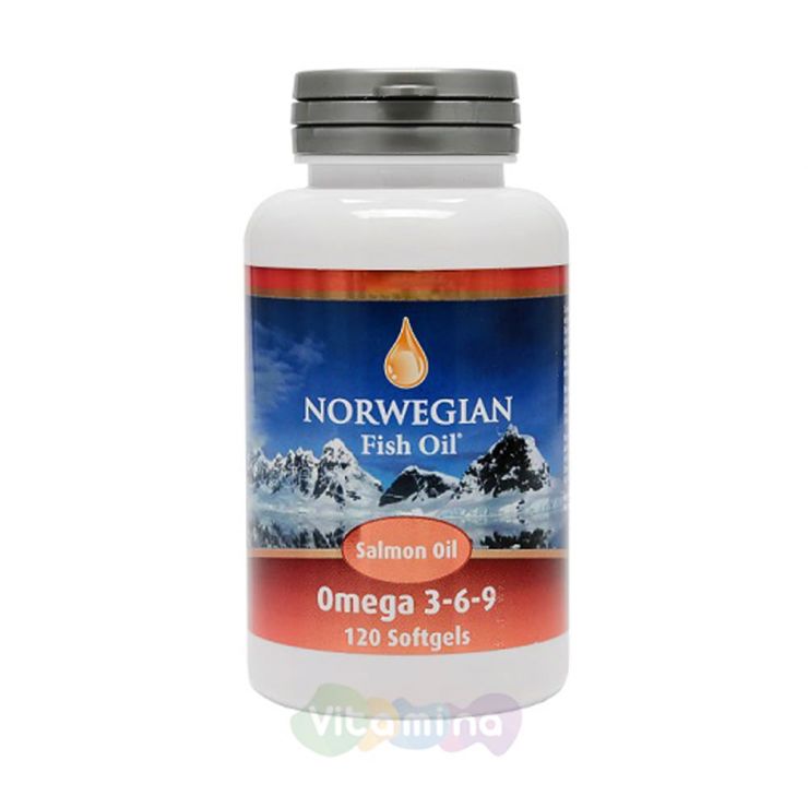 NFO Омега-3 Масло лосося 745 мг 120 капсул