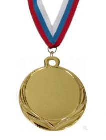 Медаль без шильда наградная с лентой 32 мм