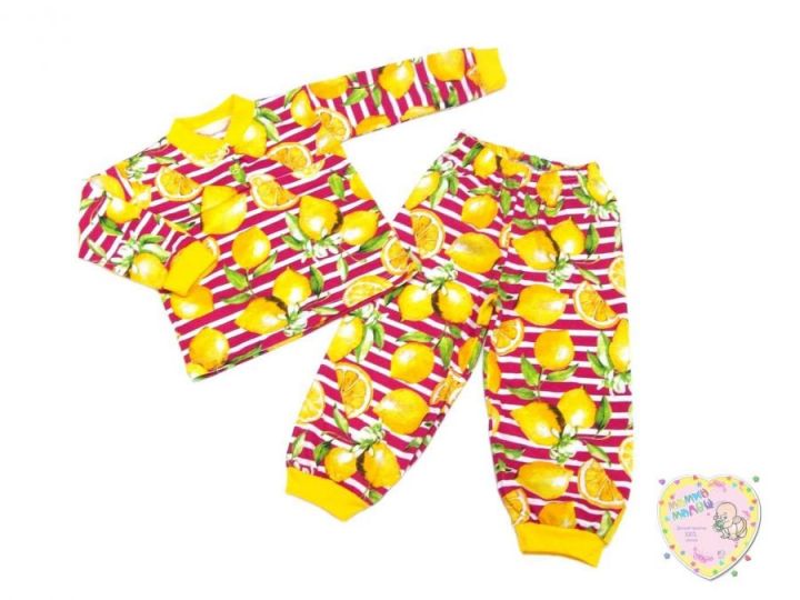 Пижама для девочки с кокеткой C-PJ023(2)-SU (код 01775-1) Мамин Малыш