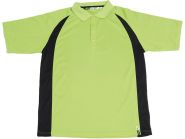 Рубашка поло "Indiana" мужская, зеленое яблоко/черный S, M, L, XL, 2XL (арт. 4320172)