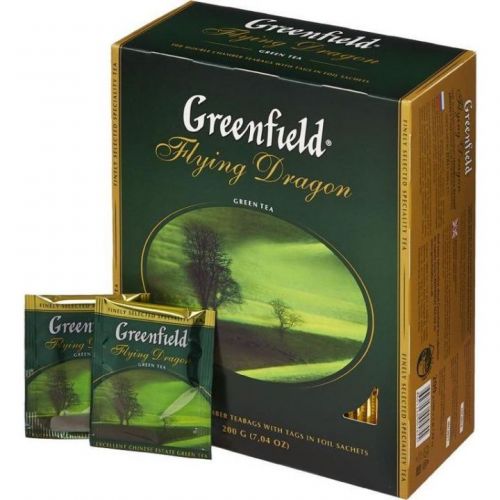 Чай Greenfield Flying Dragon зеленый 100пак