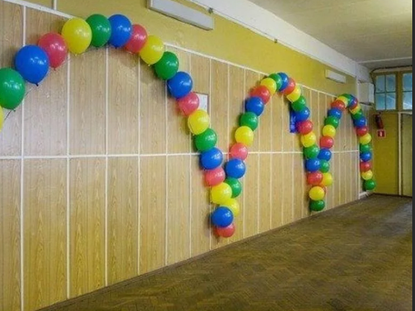 Украшение детских праздников - арка из гелиевых шаров