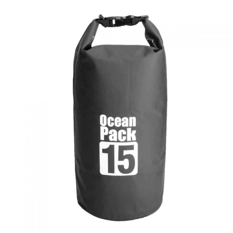 Водонепроницаемая Сумка-Мешок Ocean Pack, 15 L, Цвет Черный