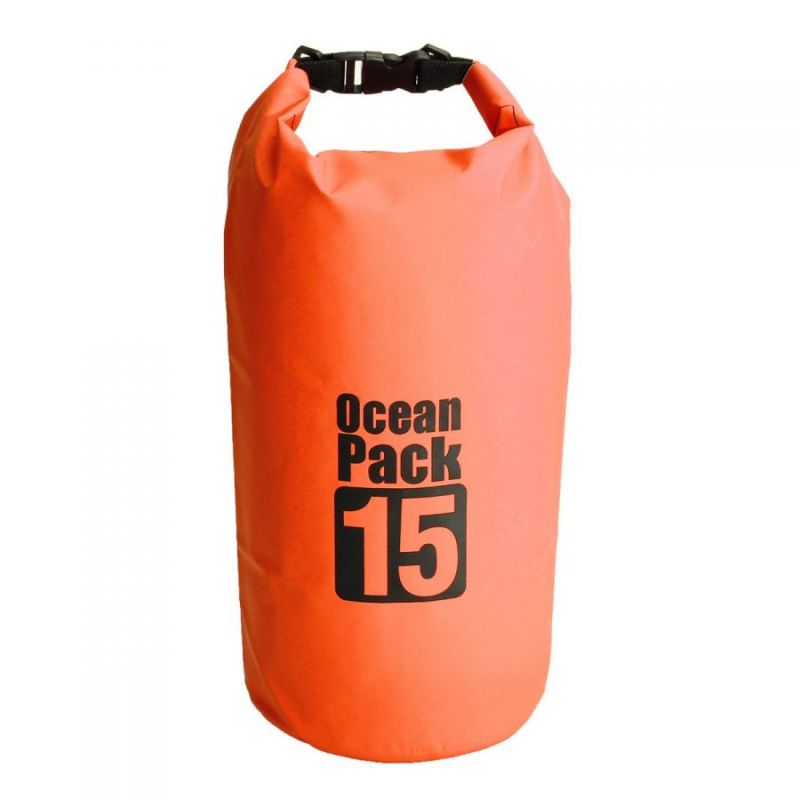 Водонепроницаемая Сумка-Мешок Ocean Pack, 15 L, Цвет Оранжевый