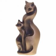 Фигурка декоративная Кошка с котенком, L8,5 W5,5 H18см (арт. 242689)